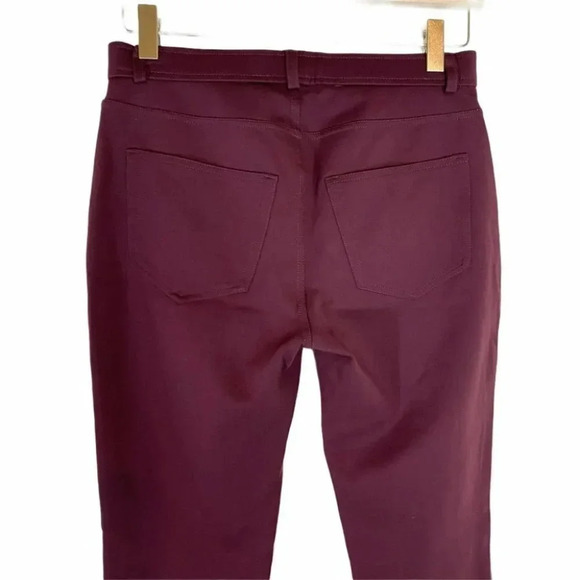 TART size 2 maroon faux leather front leggings pants - Picture 6 of 6